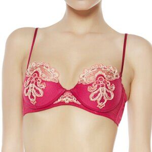 La Perla Paisley Bandeau Embroidered Padded Bra